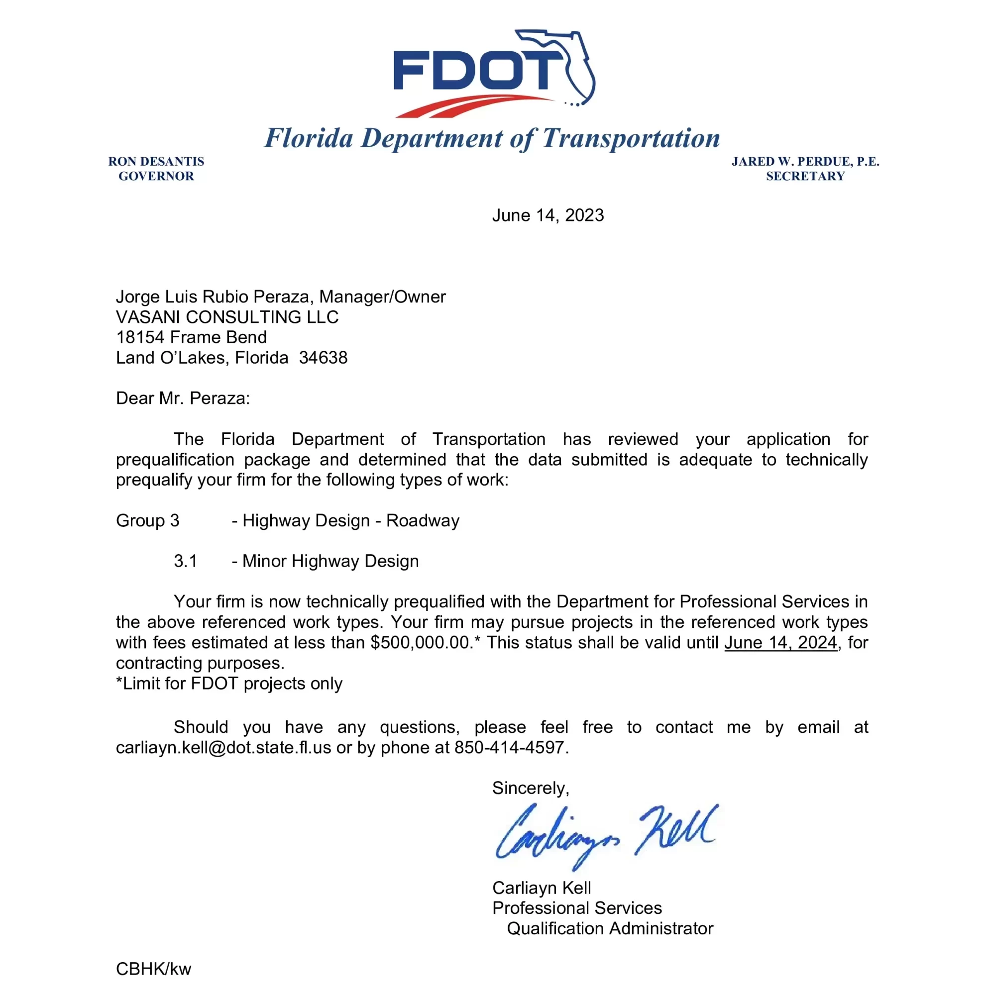 project image: FDOT Pre-qualifications